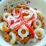 納豆の食べ方-ちくわ＆カニカマ♪
